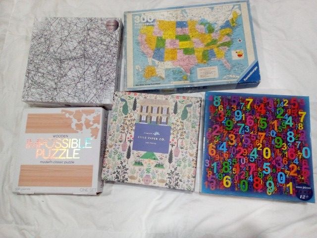 Lot Of 9 Modern Jigsaw ,Classics