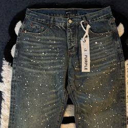 Purple Jeans Size 34 And 36
