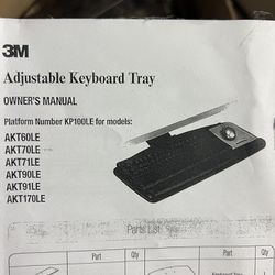 NEW Adjustable Keyboard Tray! IN BOX NEVER USED!! 