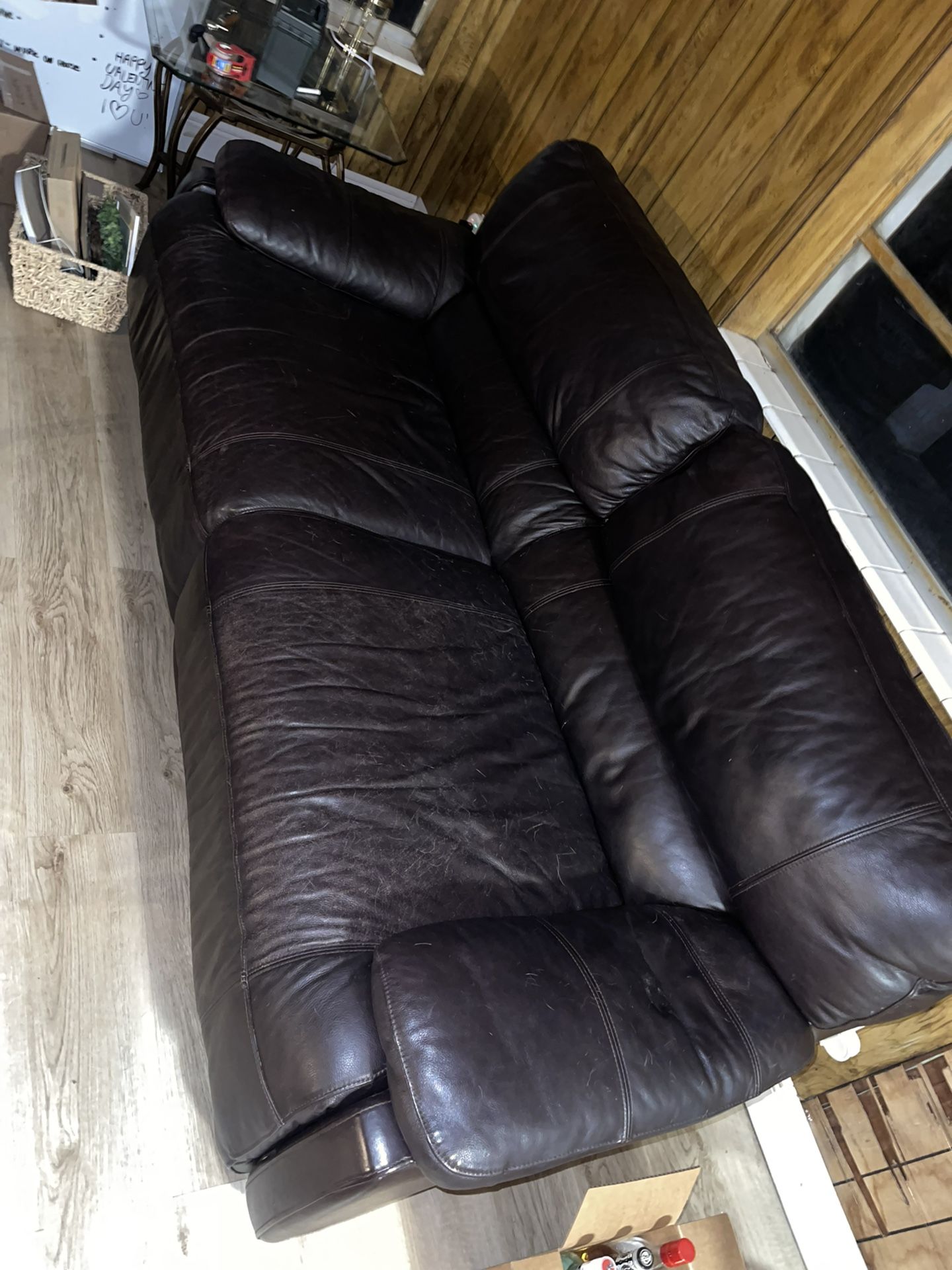 Black Leather Couch