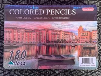 Shuttle Art 180 Colored Pencils — NEW SEALED — Metal Case