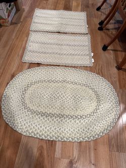 3 Braided Rugs 