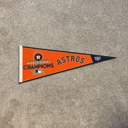 Astros 2017 First World Series Championship Pennant 
