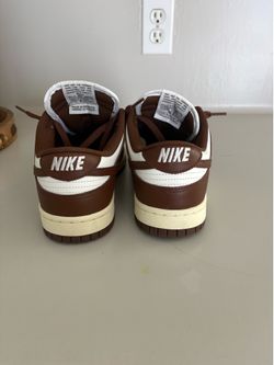 Brown, white and cream dunks