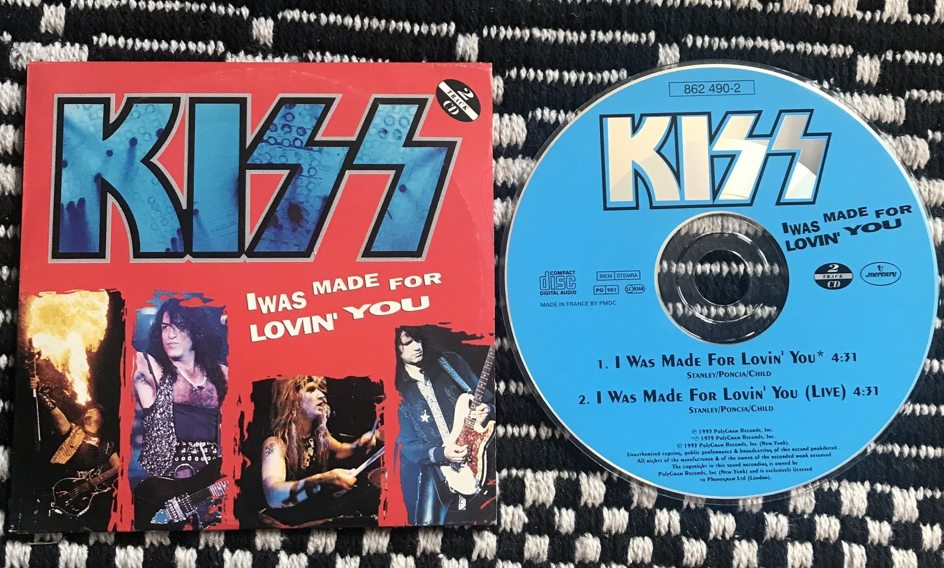 KISS UK I WAS MADE FOR LOVIN YOU CD SINGLE