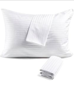 600TC 100% Cotton Pillow Protectors, Standard Size (20x26), 4 Pack
OEKO-TEX Certified, Hotel Grade Pillow Cover with Silent Zipper, Zip Up Pillow Case