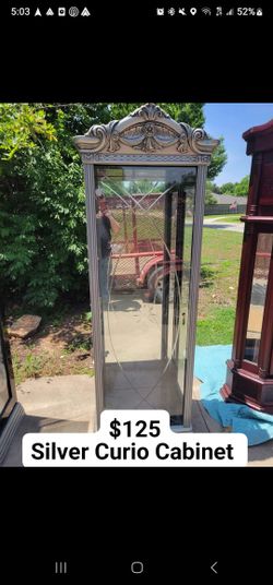 Silver Curio Cabinet