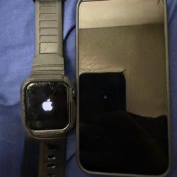 Graphite Apple iPhone 12 Pro 256 gb  & Apple Watch 7 45mm Aluminum