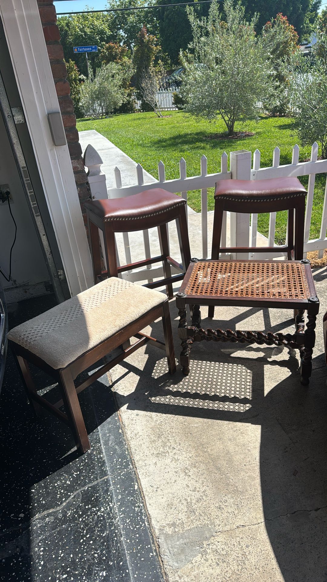 Quality Wooden Stools and Small Tables