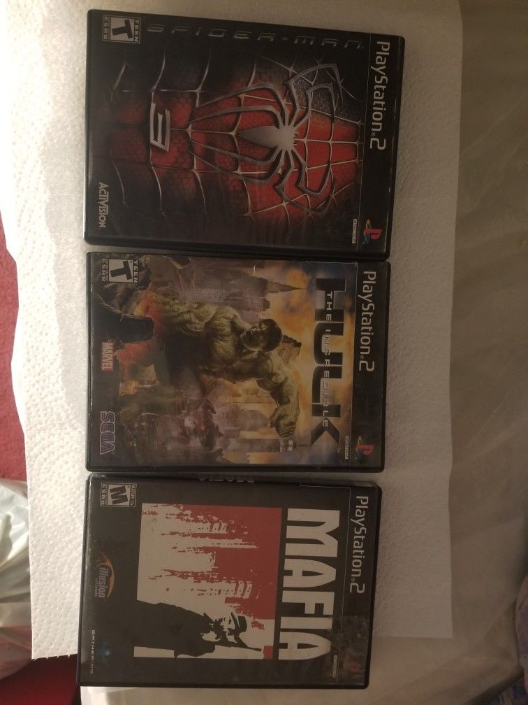 Hulk Ps2 GameTony Hawk And Spiderman
