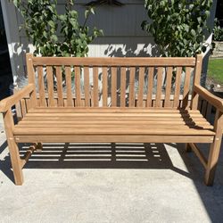Teak Patio Garden Bench (new)