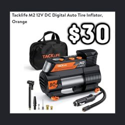 NEW Tacklife M2 Model Compact Tire Inflator: njft 