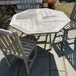 Teak Wood Table And Chairs 