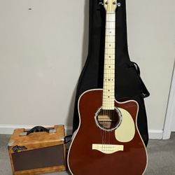 Esteban Acoustic/Electric Guitar, Amp 2010