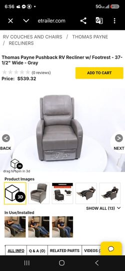 Recliner rv