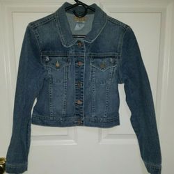 See Through Soul Jean Jacket Sz L