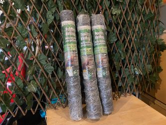 YARD GARD 3 Pack Poultry Netting 2″ Mesh, 24″x50′