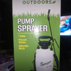 🆕️ 1 GALLON PUMP SPRAY , PRESSURE RELEASE, ADJUSTABLE NOZZLE
