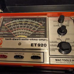 MAC TAVcH-DWELL-VOLTS-OHMS-AMPS ANALYZER 