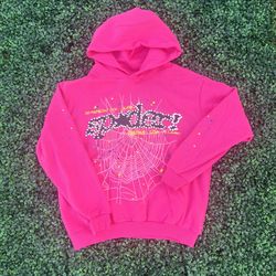 Sp5der Pink V2 Hoodie