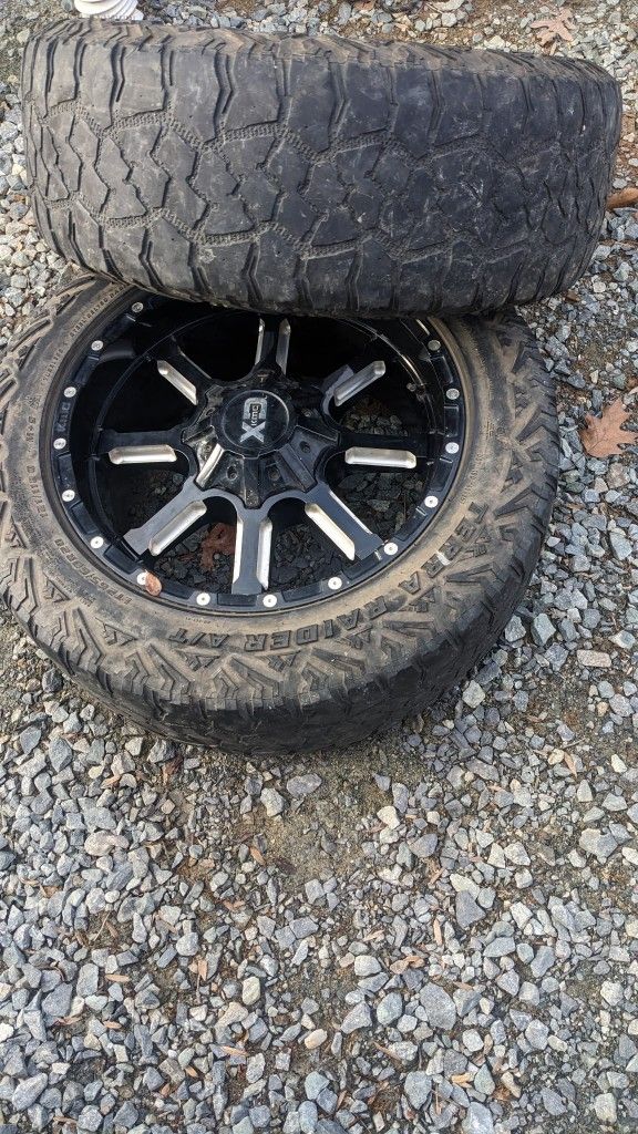 8x180 20"x9" KMC/XD Wheels