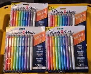 NEW Paper Mate InkJoy Gel Bright Pens 10 Count