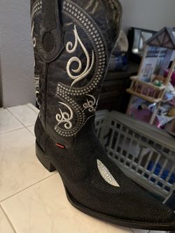 black western boots Los Altos Stingray Single Stone Boots