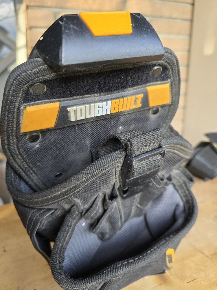 TOUGHBILT DRILL / IMPACT HOLSTER WITH TOOL POUCHES.
