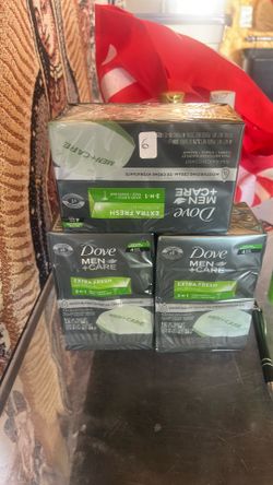 Dove bars soap.  6 each.    4 bars