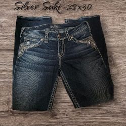 Silver jeans Women's 28 Embellished, Studded