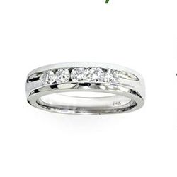 Men Wedding Diamond Ring White Gold 14k 
