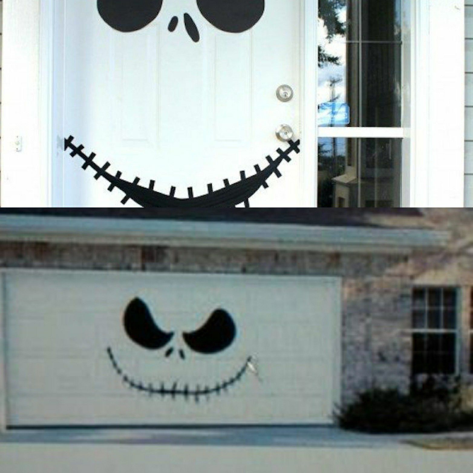 Jack Halloween decal garage front door decor