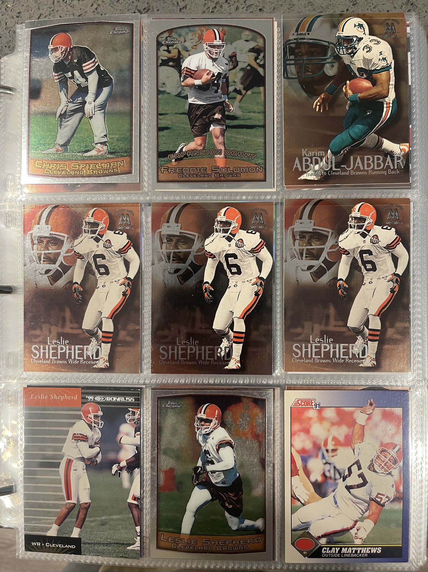 Cleveland Browns Football Cards