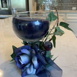 Decorative Glass With Candle