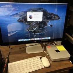 Mac Mini Late 2014 with 27” Apple Monitor. Intel Core i5, 8gb Ram , 500gb HDD, macOS Catalina,Office