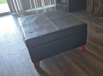 Large Storage Ottoman Dark Brown