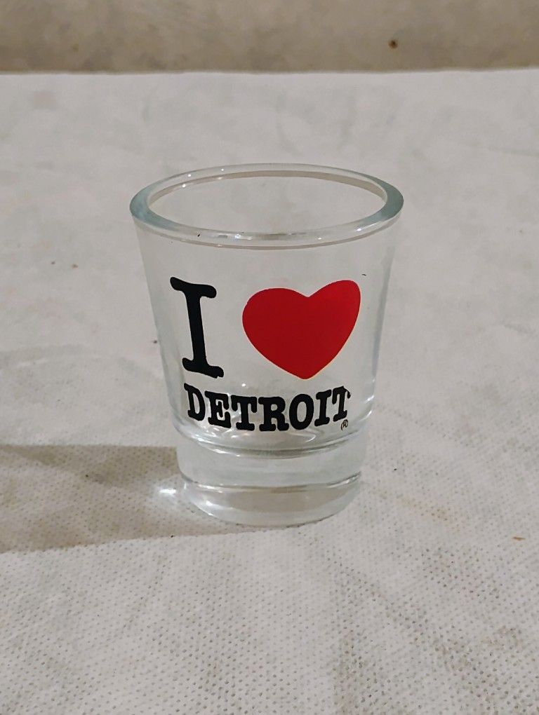 I Love Detroit Shot Glass