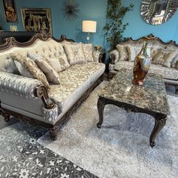 Best Deal In Town!! Traditional Sofa & Loveseat Set On Black Friday Price!! 