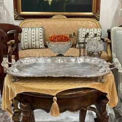 Beautiful Vintage Collectable FB. Rogers Silver Co. 1883 Silver Plate Platter Tray🌷