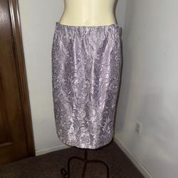 Purple lace skirt