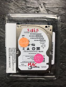 250GB HDD Hard Drive Disk 2.5” for laptop USED good tested