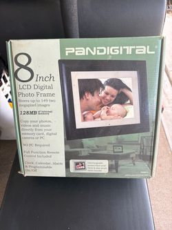 Pandigital 8 inch LCD digital photo frame 128mb