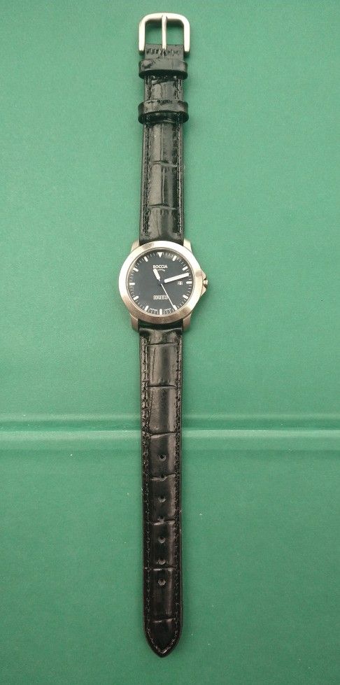 Men's Watch 37mm Boccia Titanium WR100m - New Battery - Sapphire Crystal 