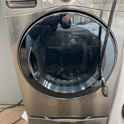 *Stainless*-LG Steam Electric Dryer on pedestal $300