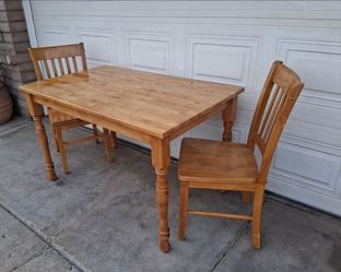 Sturdy Wood Dining Set