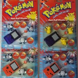 ⚡RARE 1999 Pokémon Poké Ball Blaster with Battle Discs  – Pikachu & Poliwag Evolution Set Hasbro
