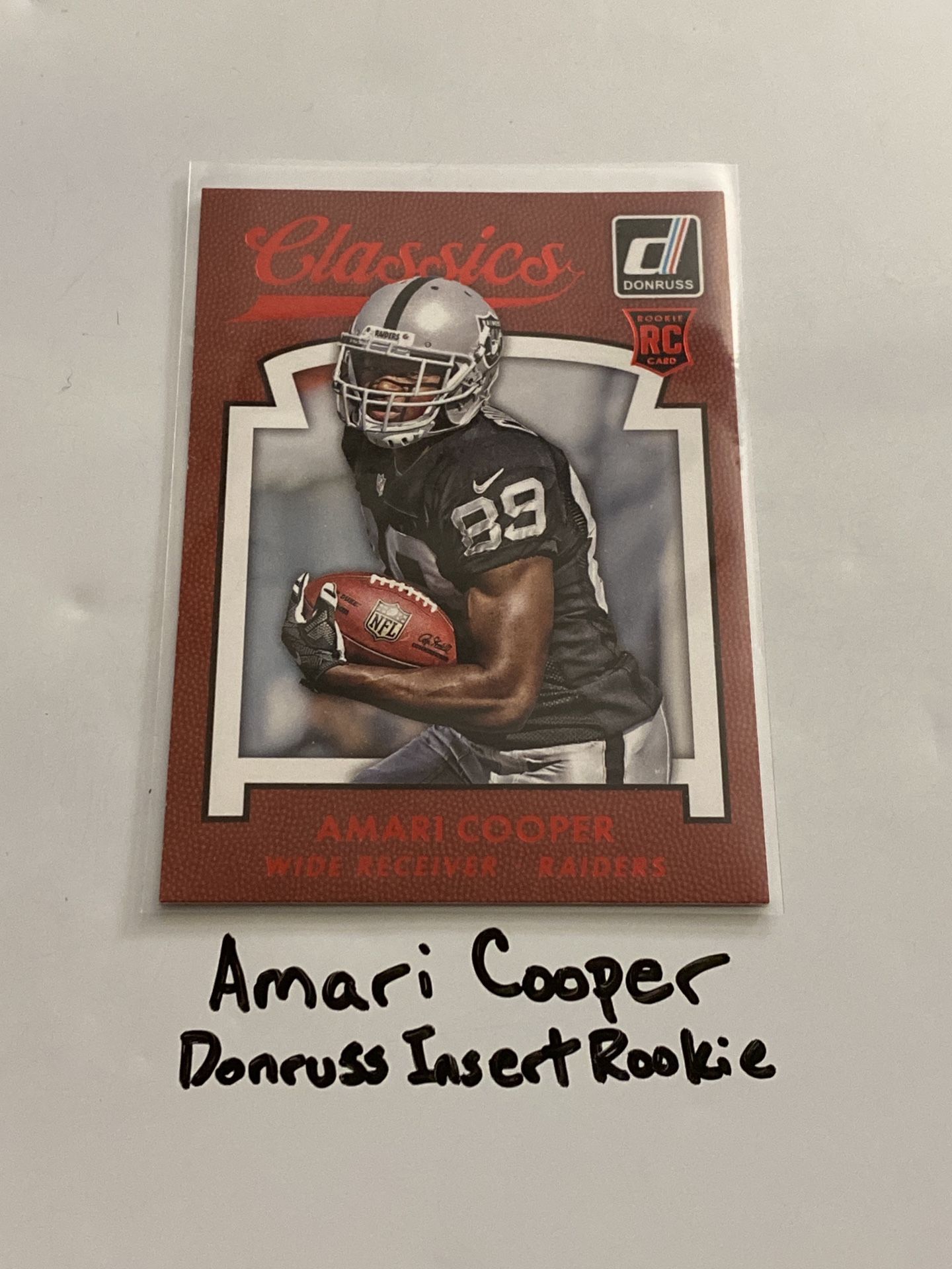 Amari Cooper Buffalo Bills WR Donruss Short Print Insert Rookie Card.
