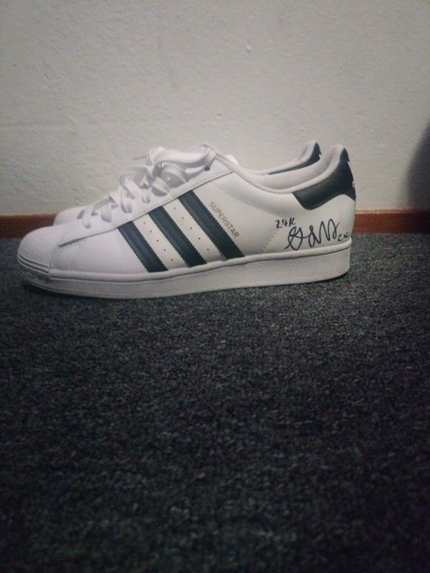 Signed Adidas Superstars By 24kgoldn 2021 Size 11