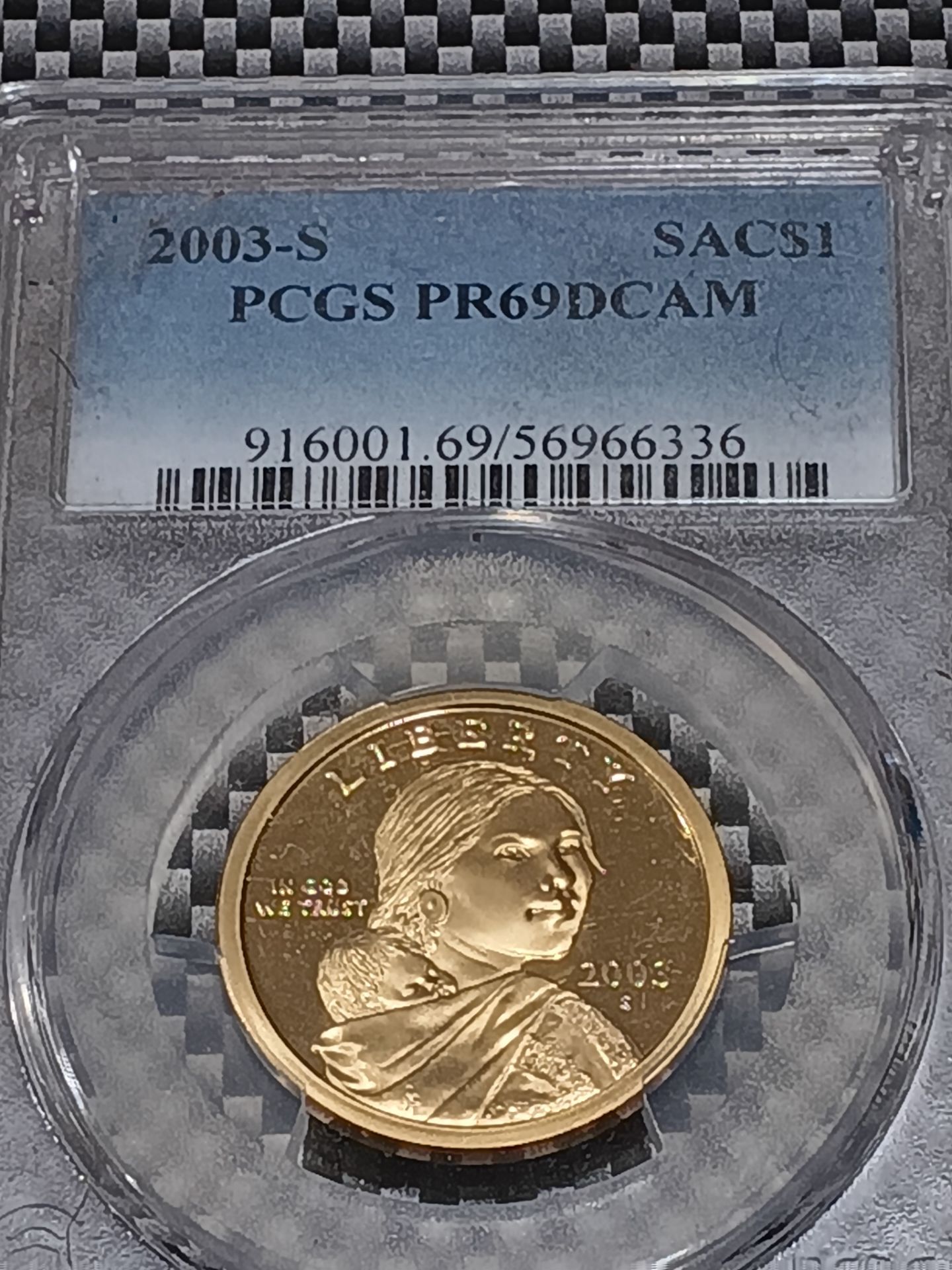 This One Is A Treasury Piece It's A Gold Color Collectors Collectable Coin it's a (2003)