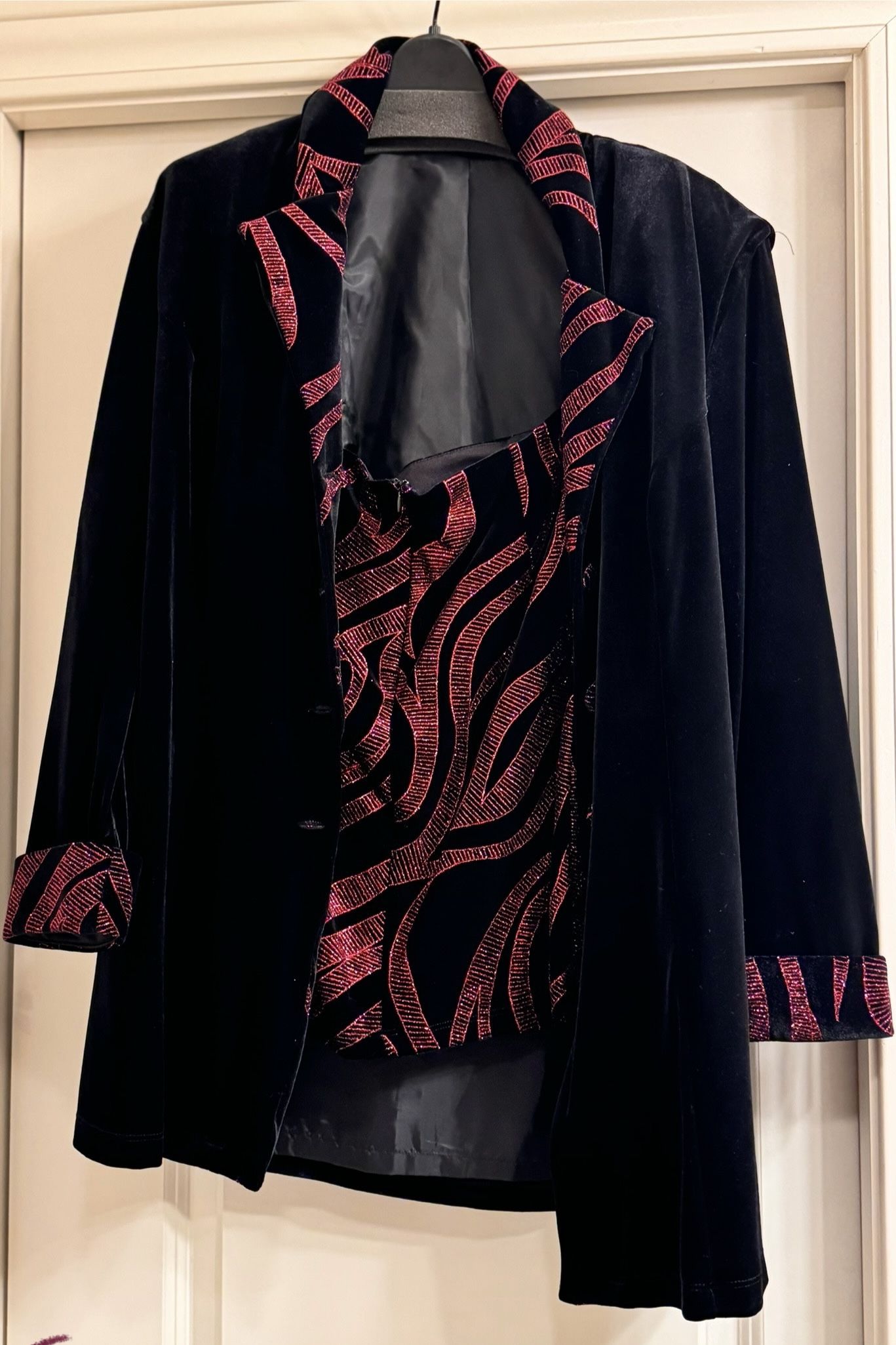 Cocktail Jacket And Short Skirt Suit